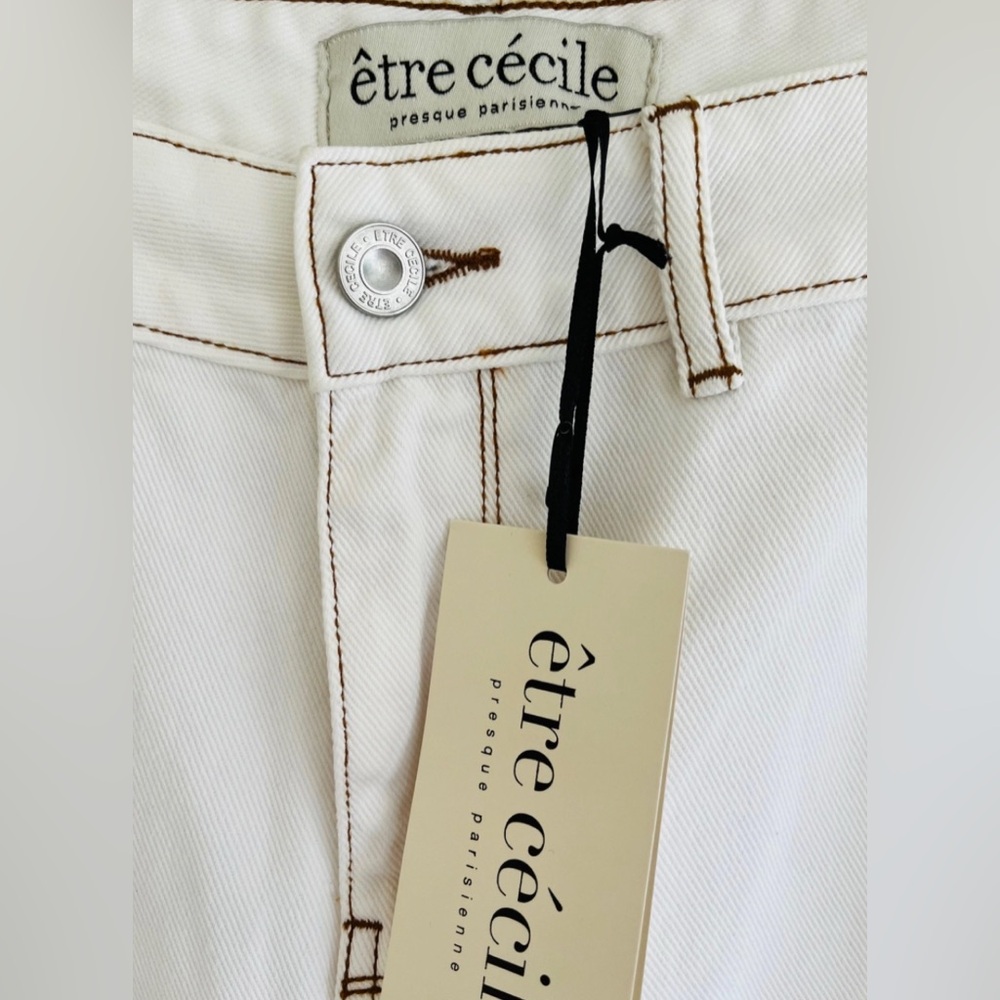 Etre Cecile Chic Designer Boot Cut Jeans with Multicolored Stripes (Size 25) - Picture 3 of 6